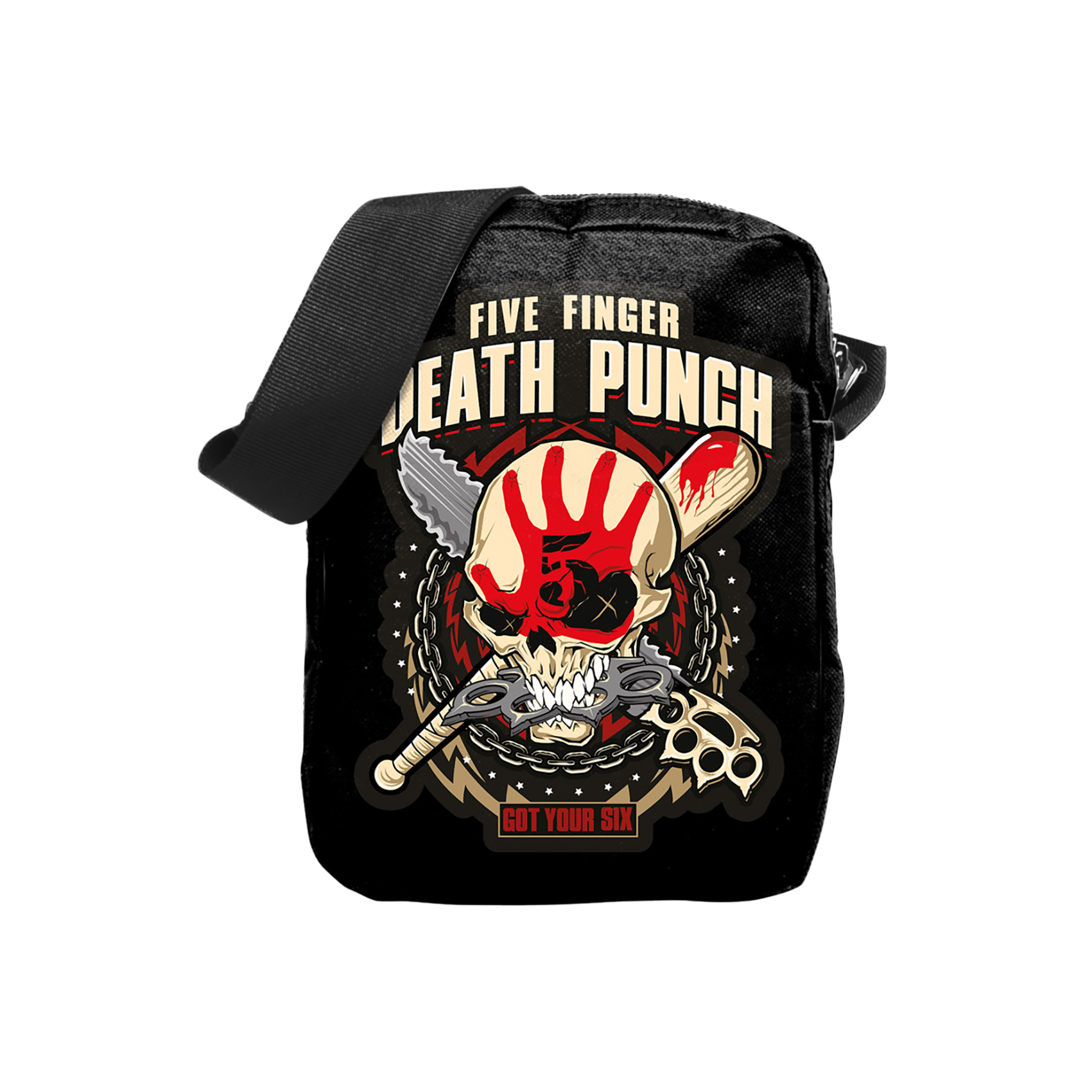 Rocksax Five Finger Death Punch Crossbody Bag - Got Your Six  | Buy Now For 19.99
