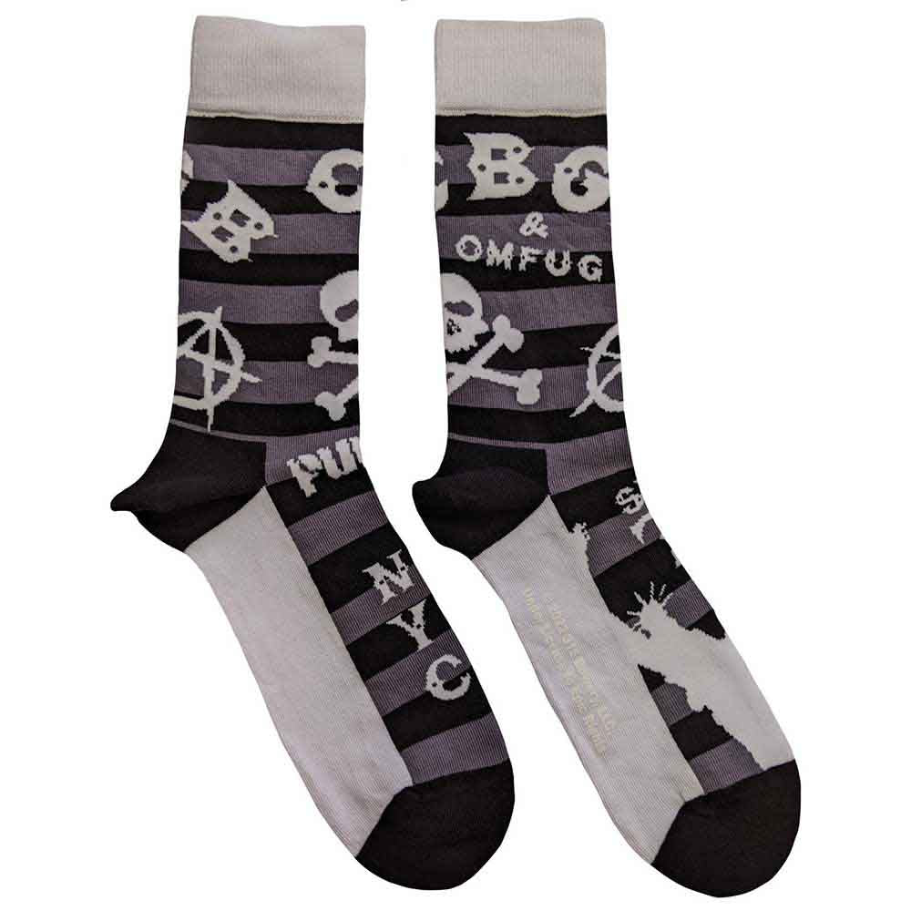 CBGB Ankle Socks - Logos Striped