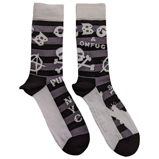 CBGB Ankle Socks - Logos Striped