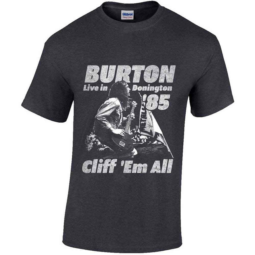 Cliff Burton T Shirt - Flag Retro