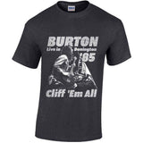 Cliff Burton T Shirt - Flag Retro