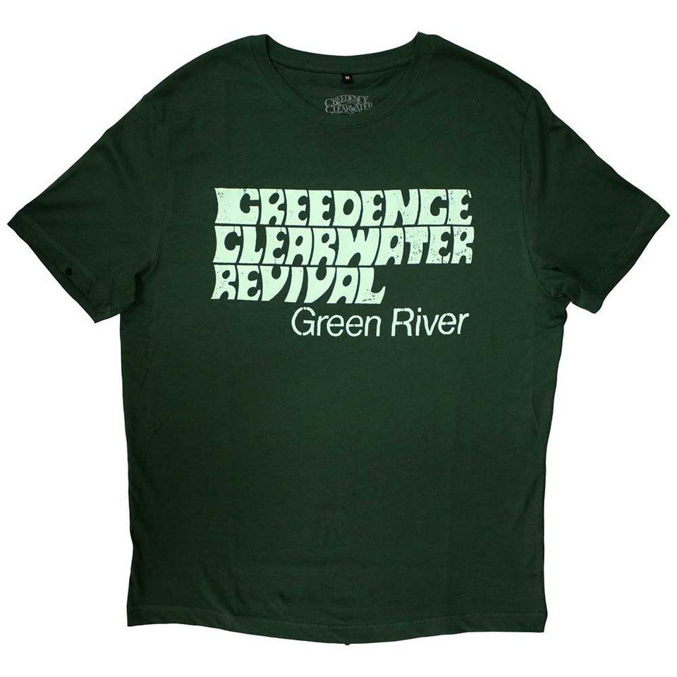 Creedence Clearwater Revival T Shirt Green River Buy Now For 24.99 Rocksax Official Music Merchandise