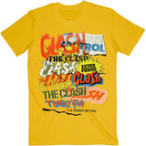 The Clash T Shirt - Singles Collage Text