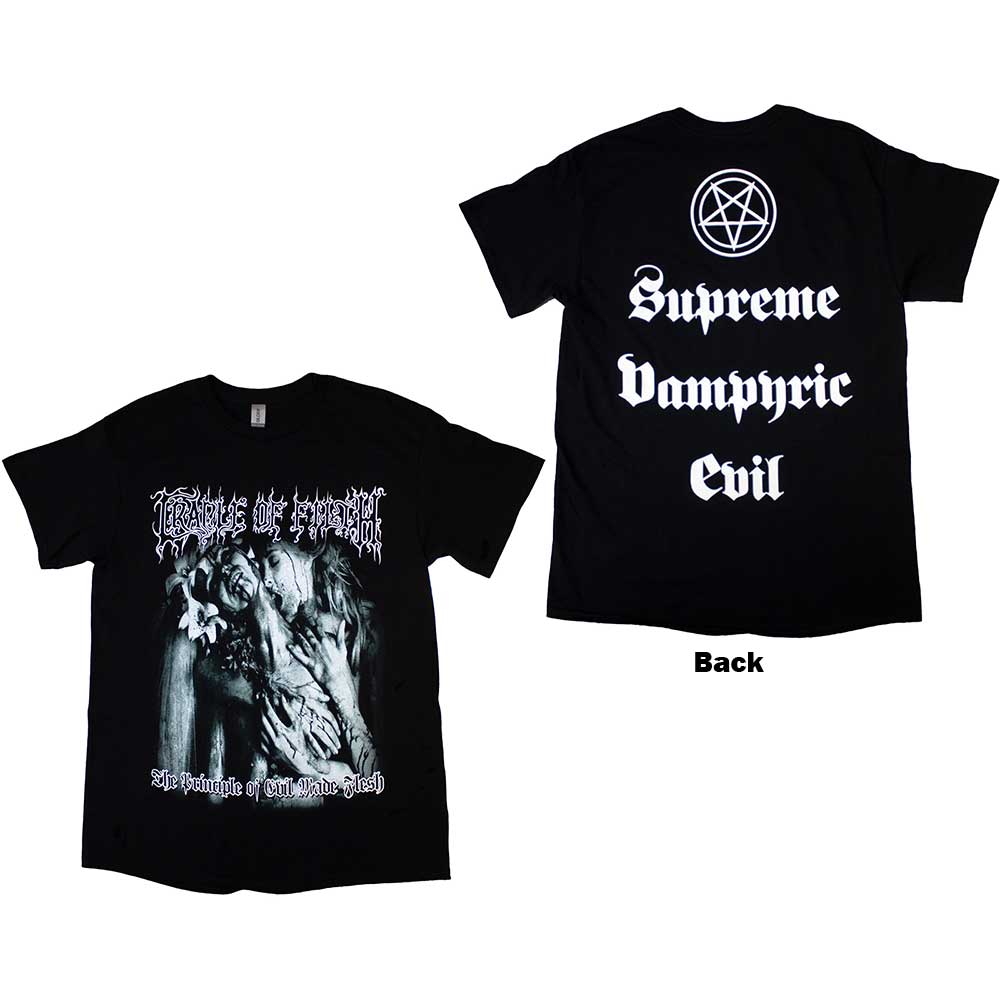 Cradle Of Filth T Shirt - Supreme Vampiric Evil