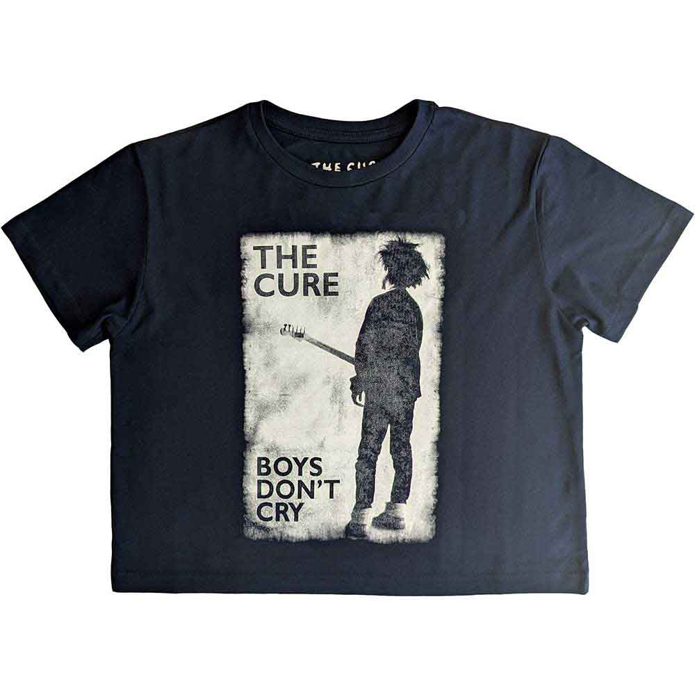The Cure Woman's Crop Top - Boys Don't Cry B&W