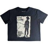 The Cure Woman's Crop Top - Boys Don't Cry B&W
