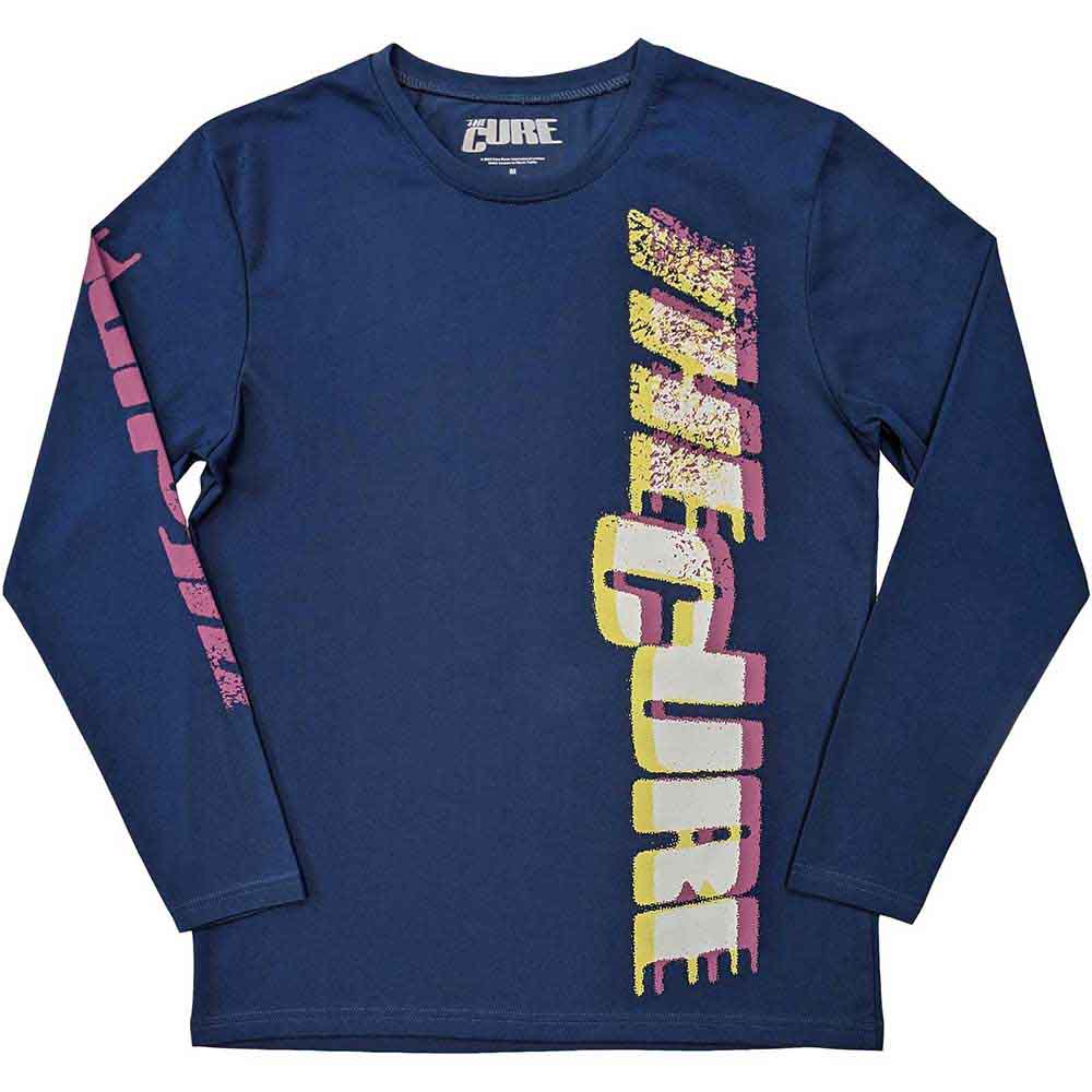The Cure Long Sleeve T Shirt - Glitched Logo
