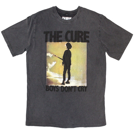 The Cure T Shirt - Boys Don't Cry Box Stone Wash
