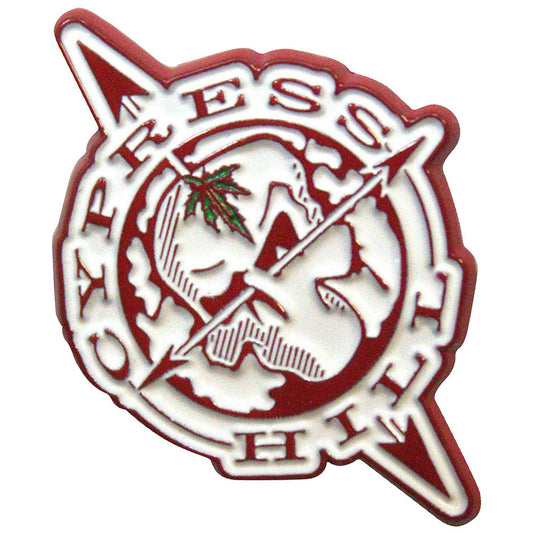 Cypress Hill Pin - Badge - Skull Compass