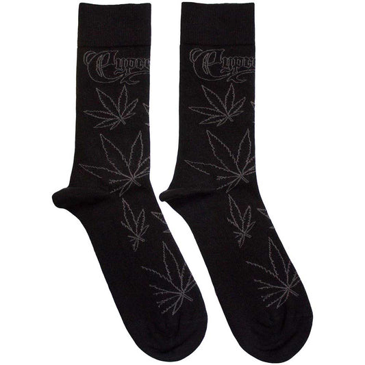 Cypress Hill Ankle Socks - Leaf Pattern