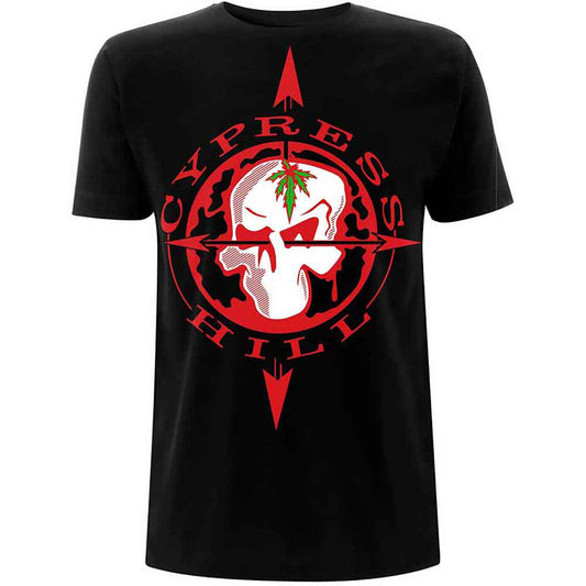 Cypress Hill T Shirt - Skull Compass