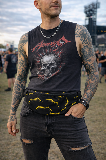 Rocksax Metallica Bum Bag (Fanny Pack)- Logo All Over Print