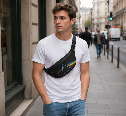 Rocksax Pink Floyd Bum Bag (Fanny Pack)- Dark Side Of The Moon