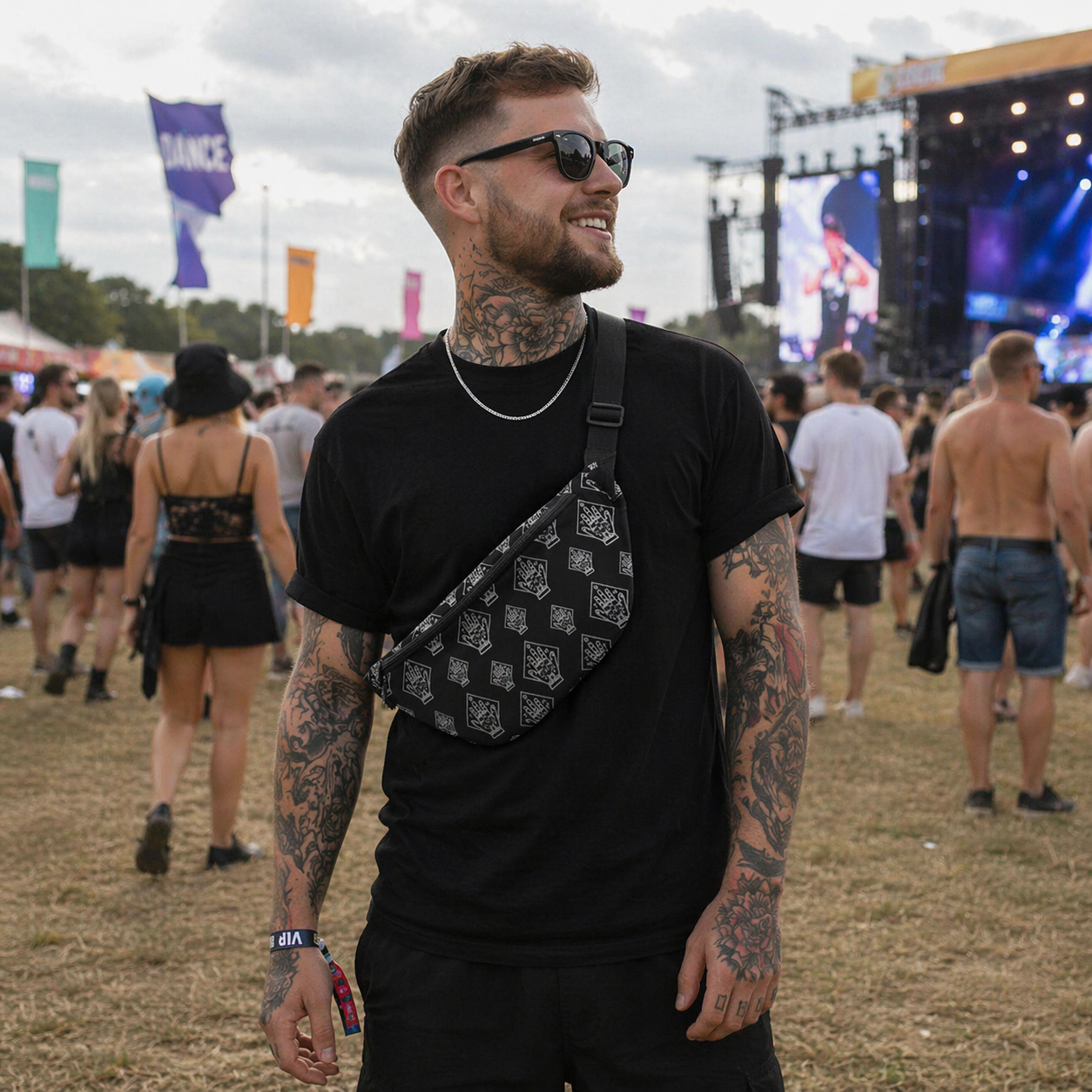 Rocksax Bring Me The Horizon Bum Bag (Fanny pack) - Tattoo Hand
