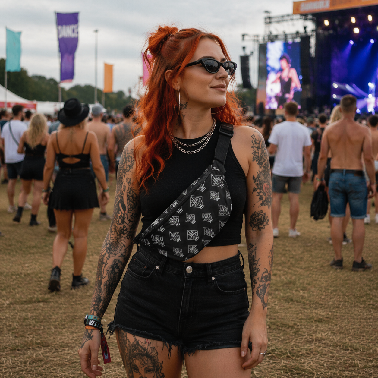 Rocksax Bring Me The Horizon Bum Bag (Fanny pack) - Tattoo Hand
