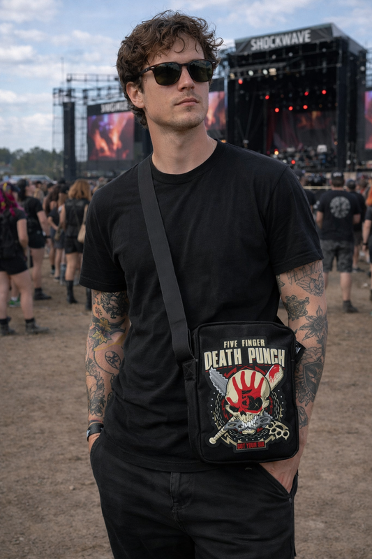 Rocksax Five Finger Death Punch Crossbody Bag - Got Your Six