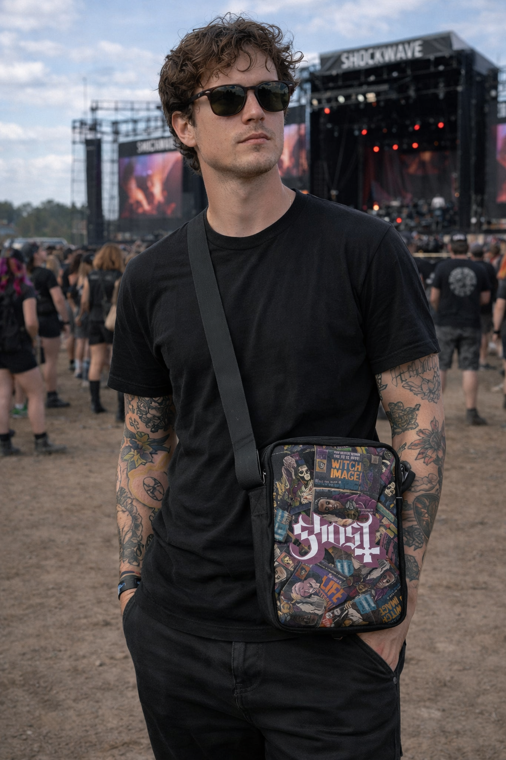 Rocksax Ghost Crossbody Bag - Magazines