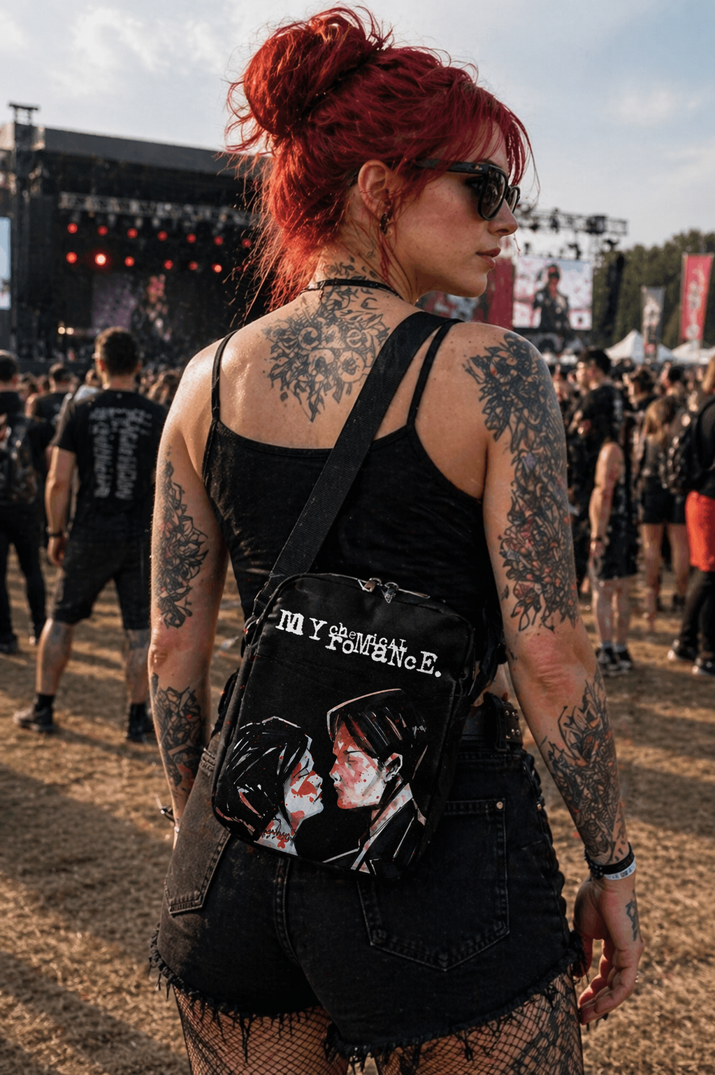 Rocksax My Chemical Romance Crossbody Bag - Three Cheers