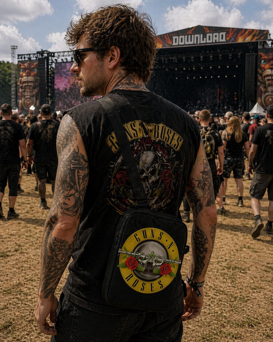 Rocksax Guns N' Roses Crossbody Bag - Roses Logo