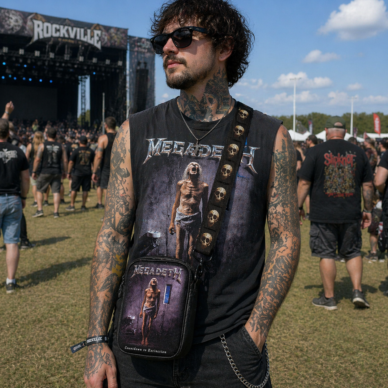 Rocksax Megadeth Crossbody Bag - Countdown To Extinction