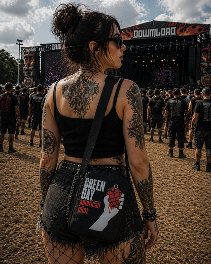 Rocksax Green Day Crossbody Bag -  American Idiot