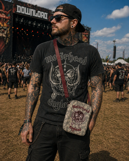 Rocksax Motorhead Crossbody Bag - England White