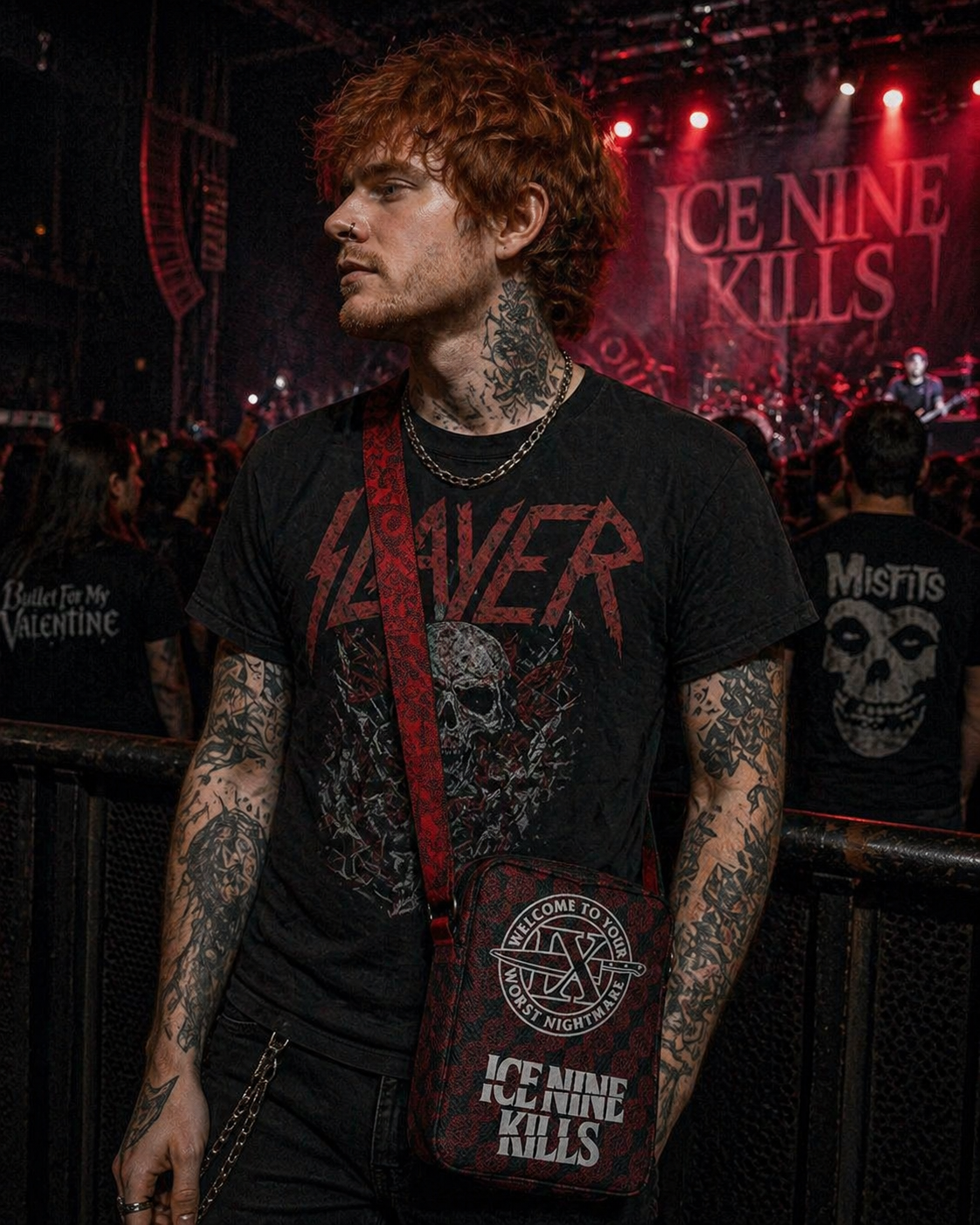 Rocksax Ice Nine Kills Crossbody - Welcome Nightmare