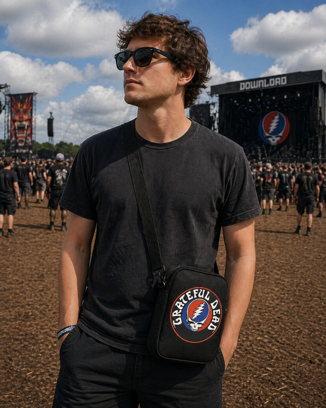 Rocksax Grateful Dead Crossbody Bag - Grateful Dead