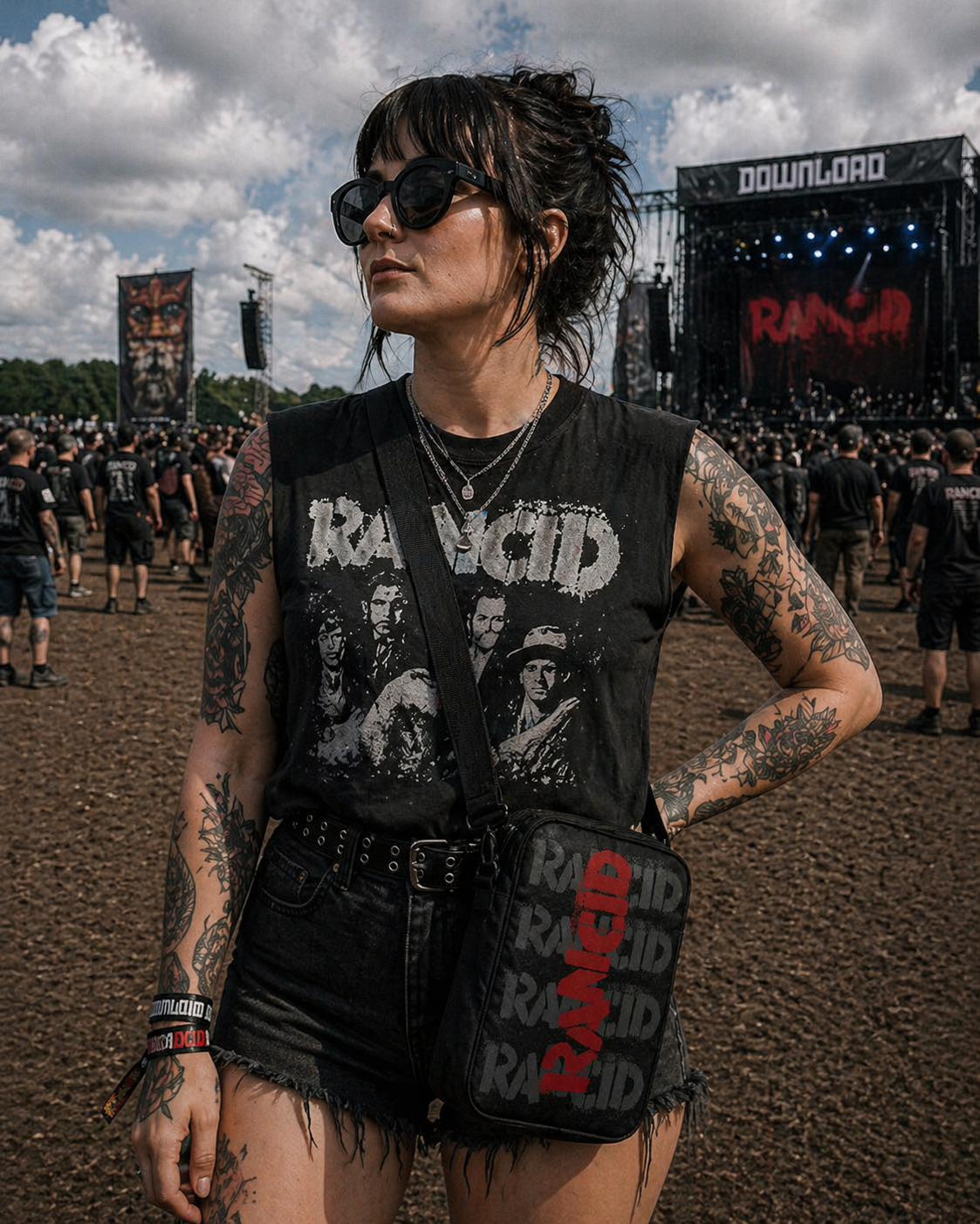 Rocksax Rancid Crossbody Bag - Logo