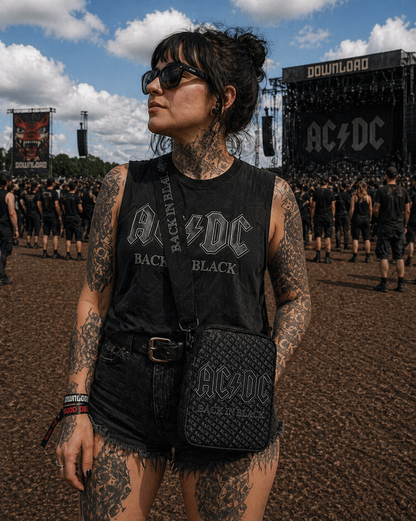 Rocksax AC/DC Crossbody Bag - Back In Black