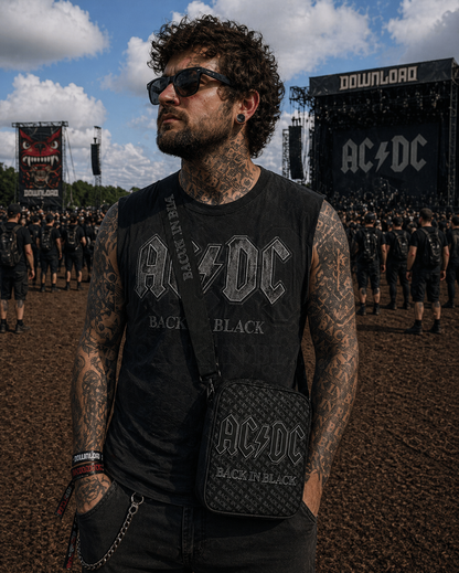 Rocksax AC/DC Crossbody Bag - Back In Black