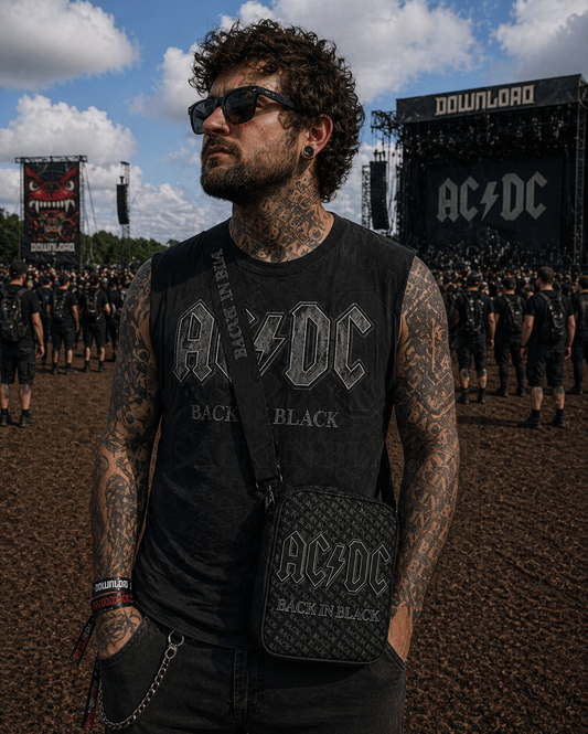 Rocksax AC/DC Crossbody Bag - Back In Black