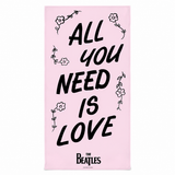 Rocksax The Beatles Towel - All The Need Is Love Flowers