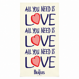 Rocksax The Beatles Towel - All The Need Is Love Repeat