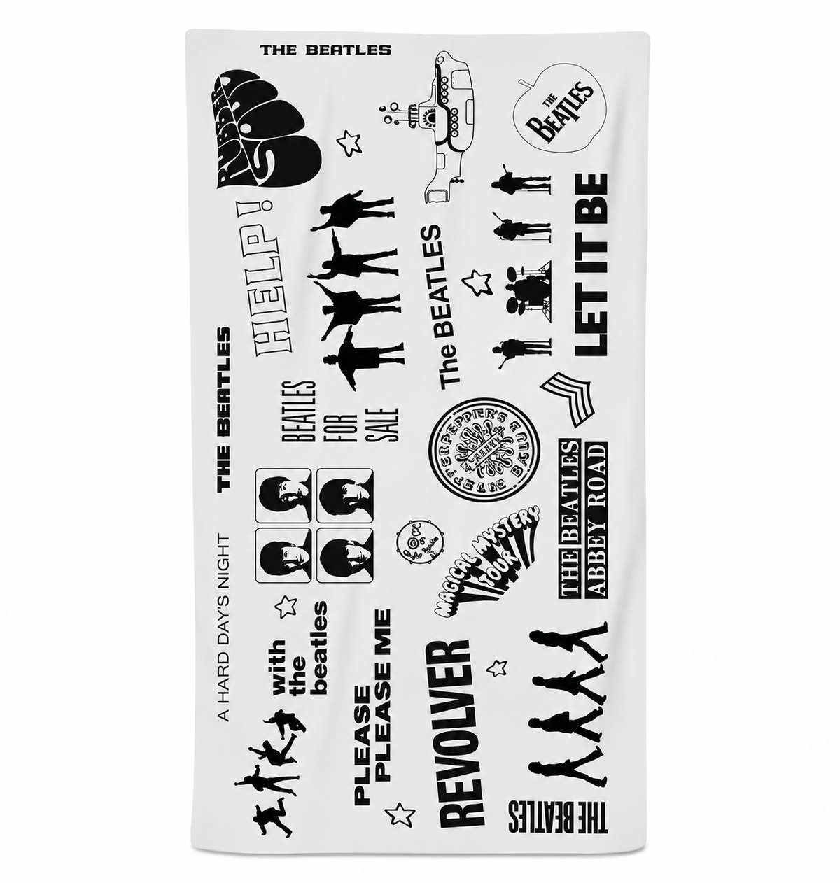 Rocksax The Beatles Towel - Logos