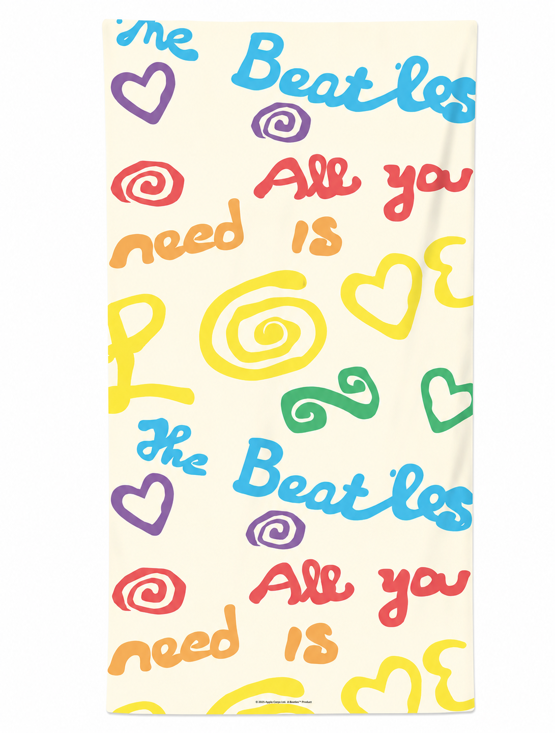 Rocksax The Beatles Towel - All The Need Is Love