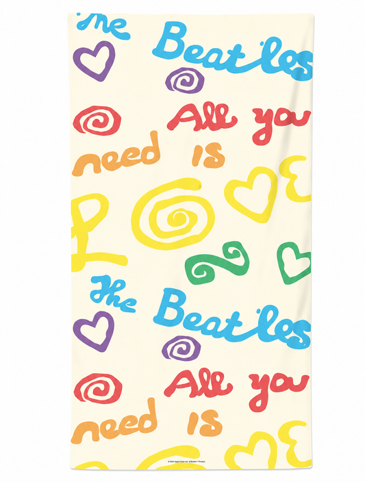 Rocksax The Beatles Towel - All The Need Is Love