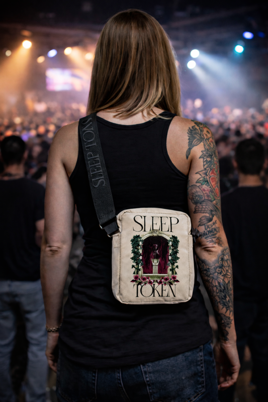 Rocksax Sleep Token Crossbody Bag - Statue Cream