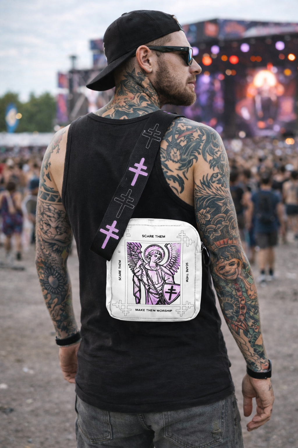 Rocksax President Crossbody Bag  - Angel