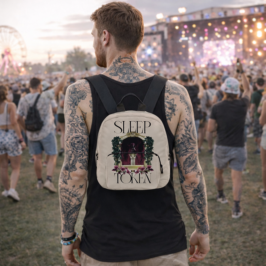 Rocksax Sleep Token Mini Backpack - Statue Cream