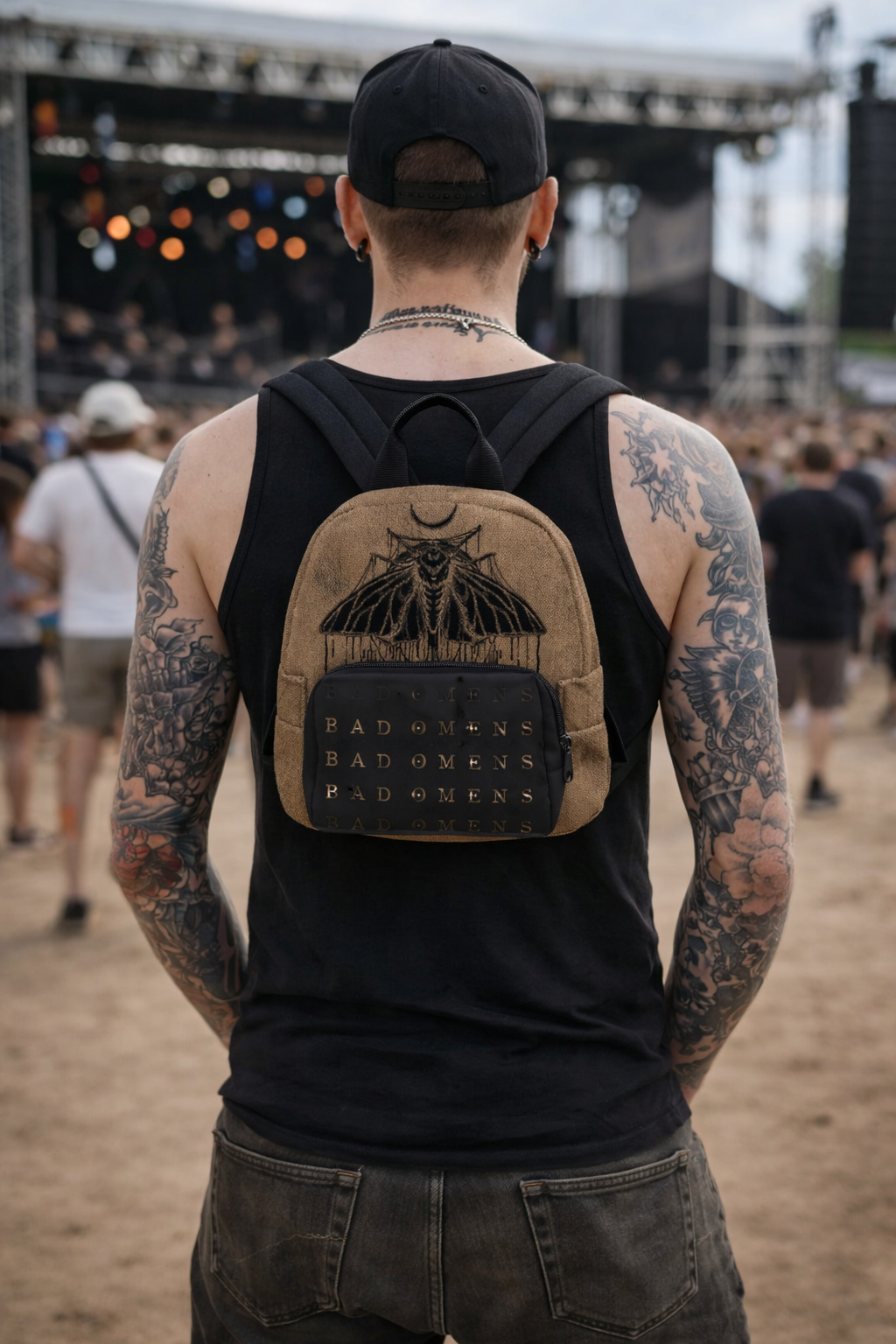 Rocksax Bad Omens Mini Backpack - Moth