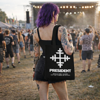 Rocksax President Tote Bag - Lyric Key