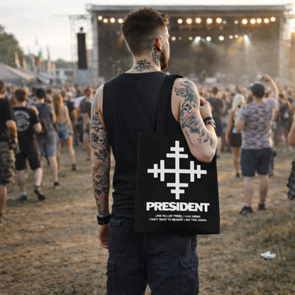 Rocksax President Tote Bag - Lyric Key