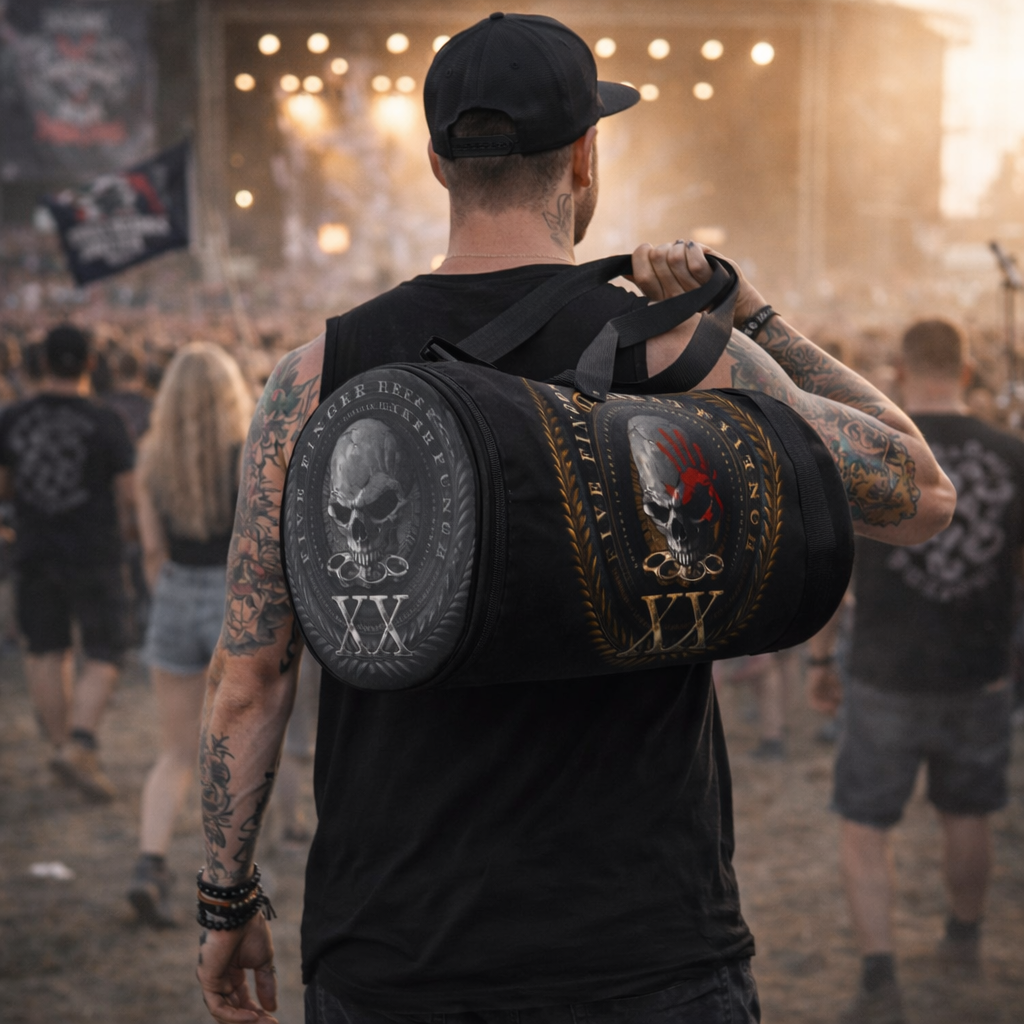 Rocksax Five Finger Death Punch Duffle Bag - Vendi Vidi  Vici