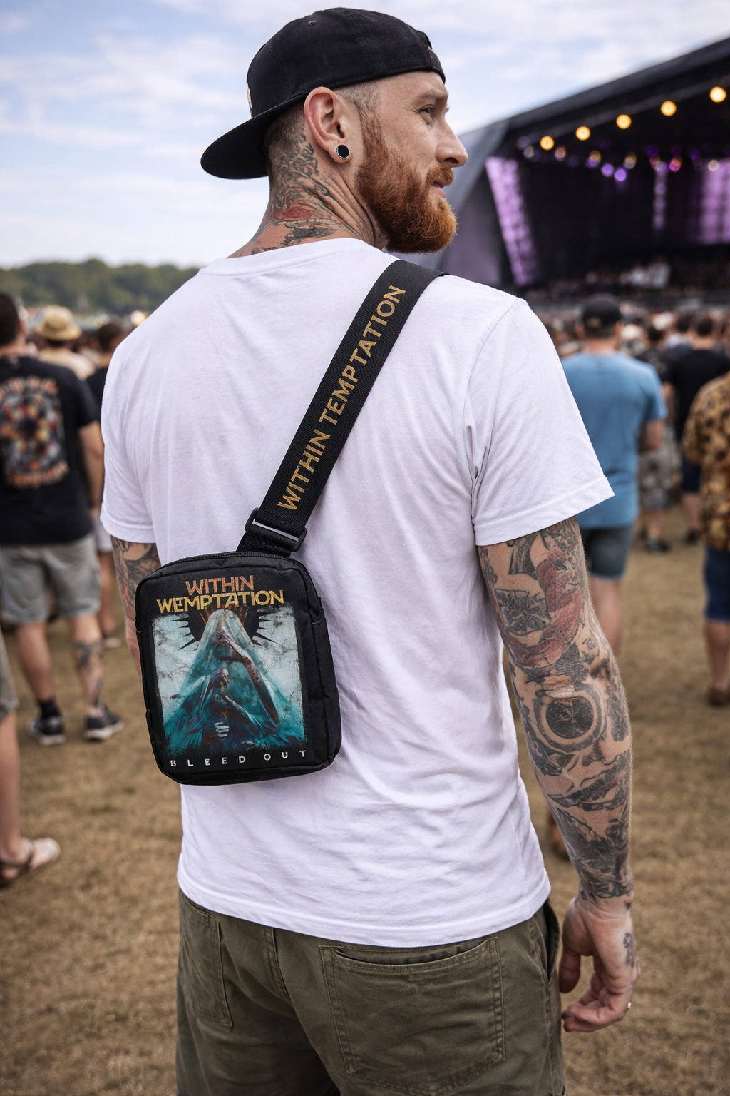 Rocksax Within Temptation Crossbody Bag - Bleed Out Veil