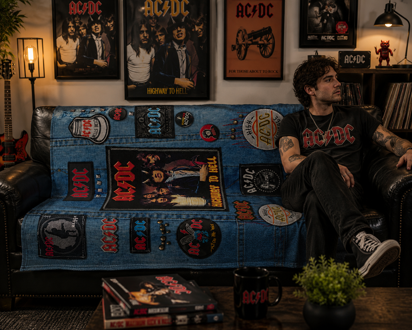 Rocksax AC/DC Blanket - Battle Vest
