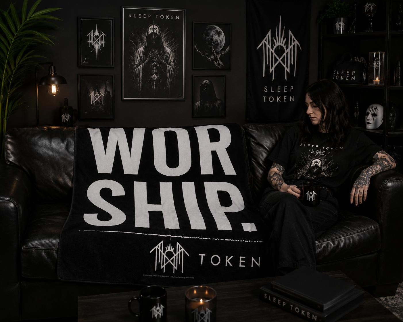 Rocksax Sleep Token  Blanket - Worship