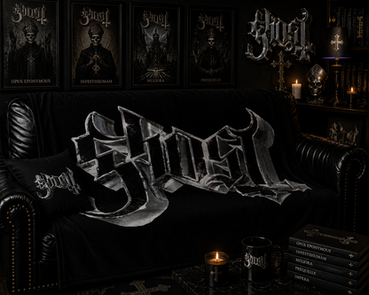 Rocksax Ghost  Blanket - Chrome Logo
