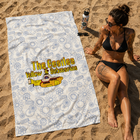 Rocksax The Beatles Towel - Yellow Submarine Love