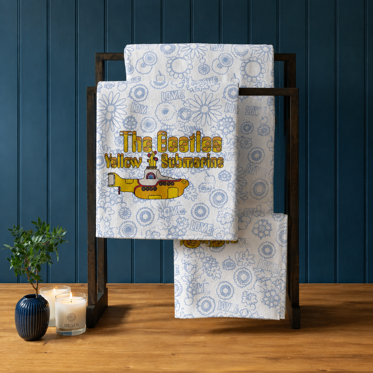 Rocksax The Beatles Towel - Yellow Submarine Love